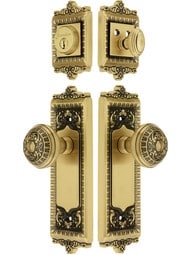 Grandeur "Windsor" Entry Door Set With Windsor Knobs